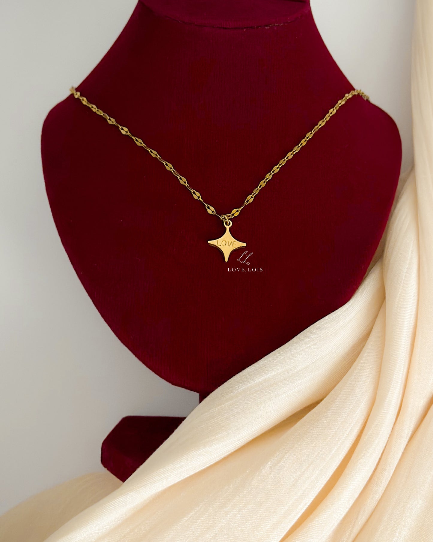 Star Personalized Handstamped Necklace