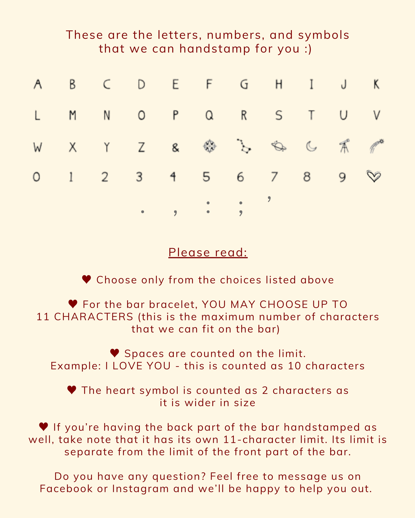 Bar Personalized Handstamped Bracelet