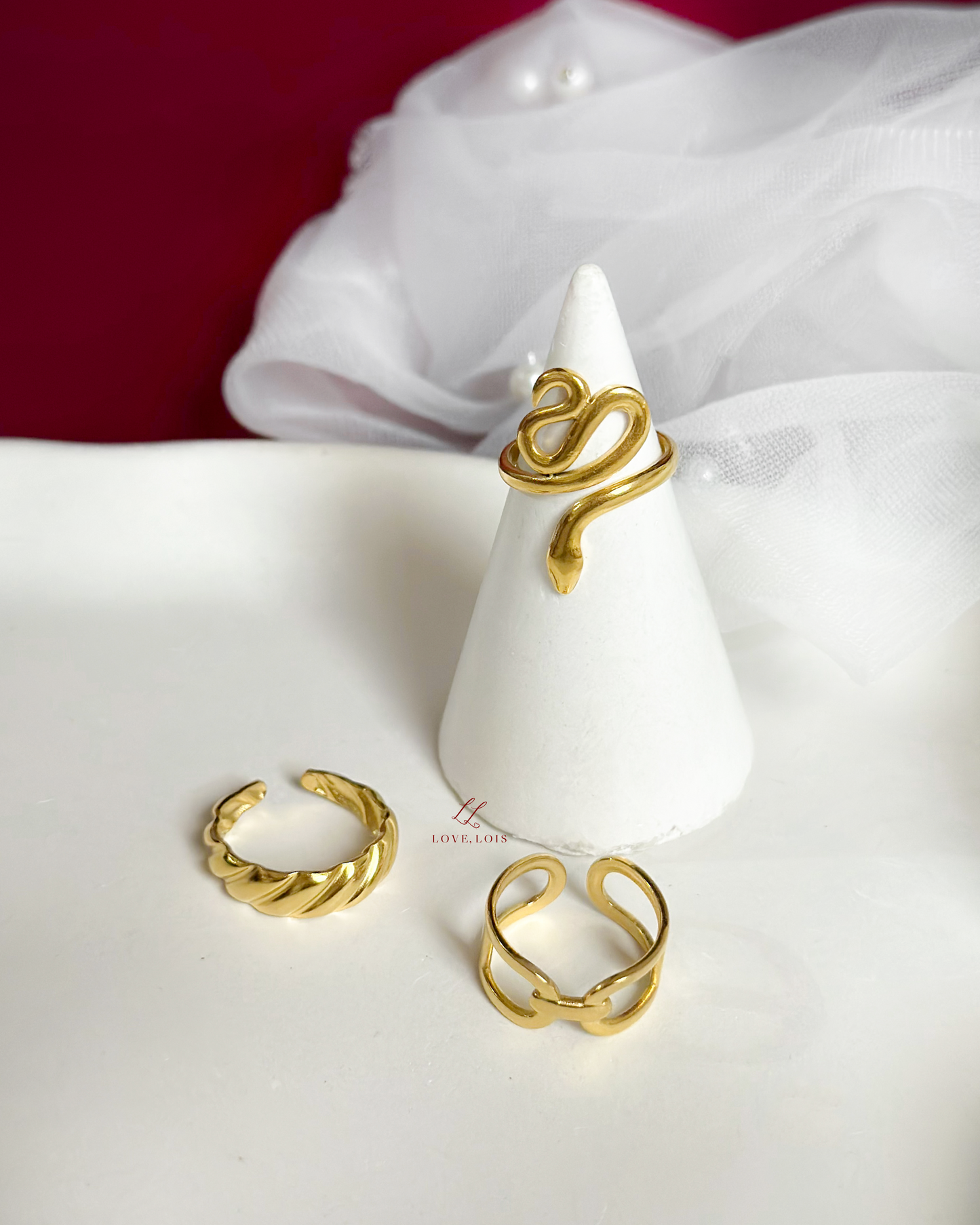 Seraphina Adjustable Ring Set