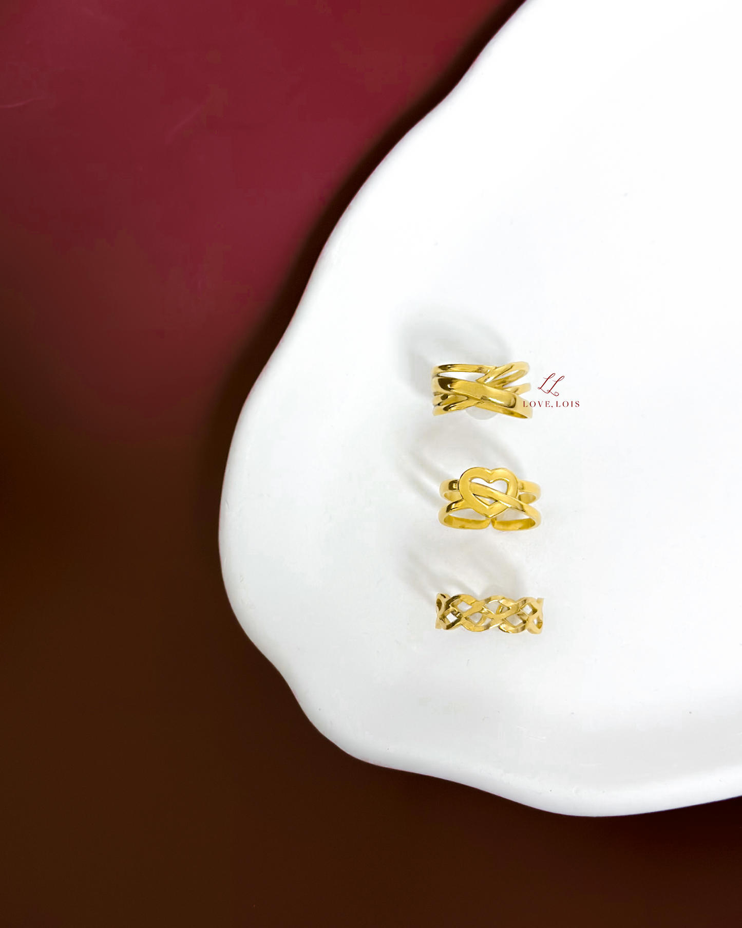Vivienne Adjustable Ring Set
