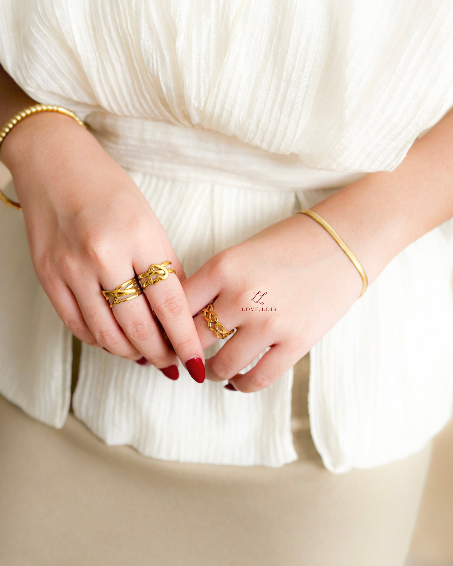 Vivienne Adjustable Ring Set
