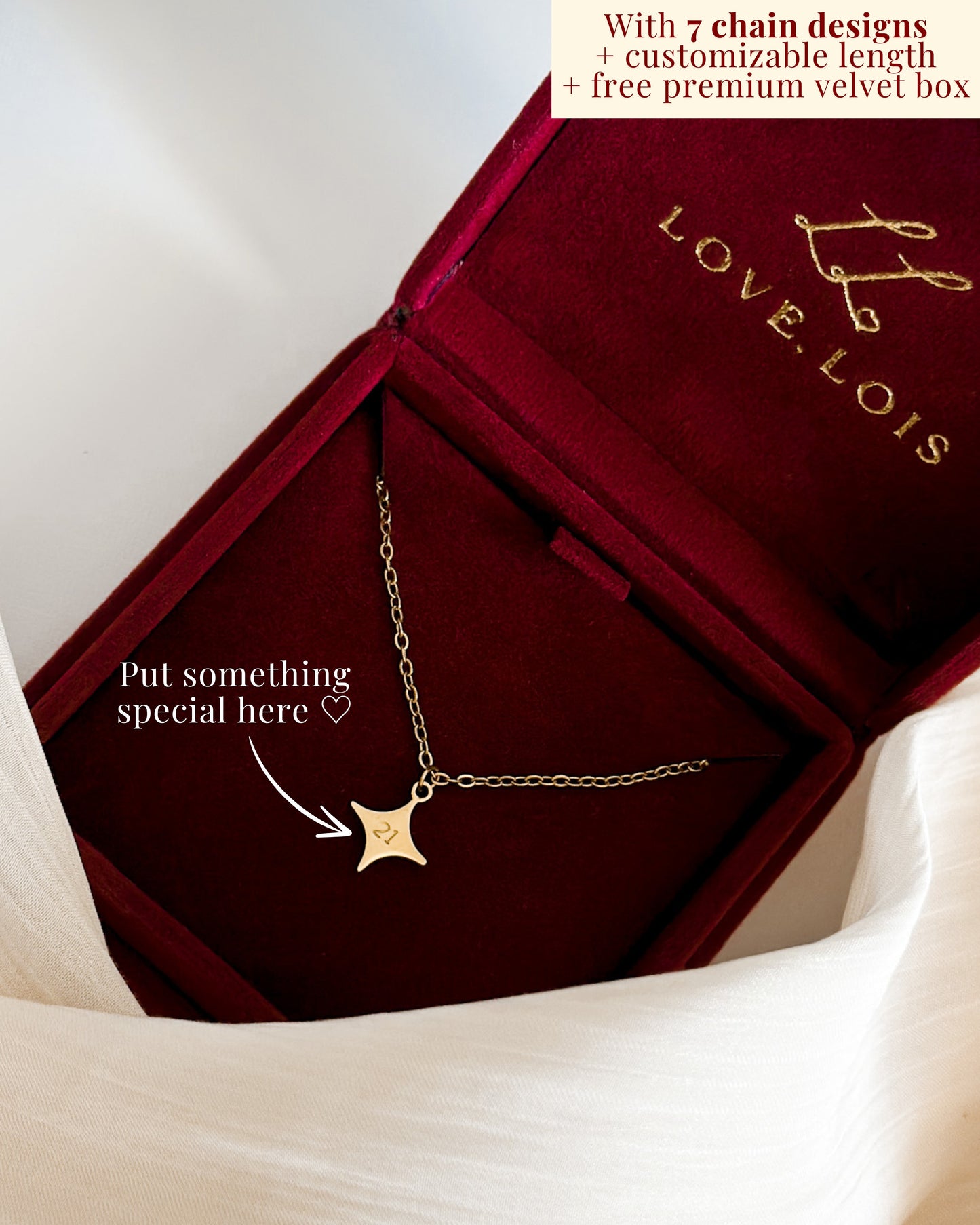 Star Personalized Handstamped Necklace