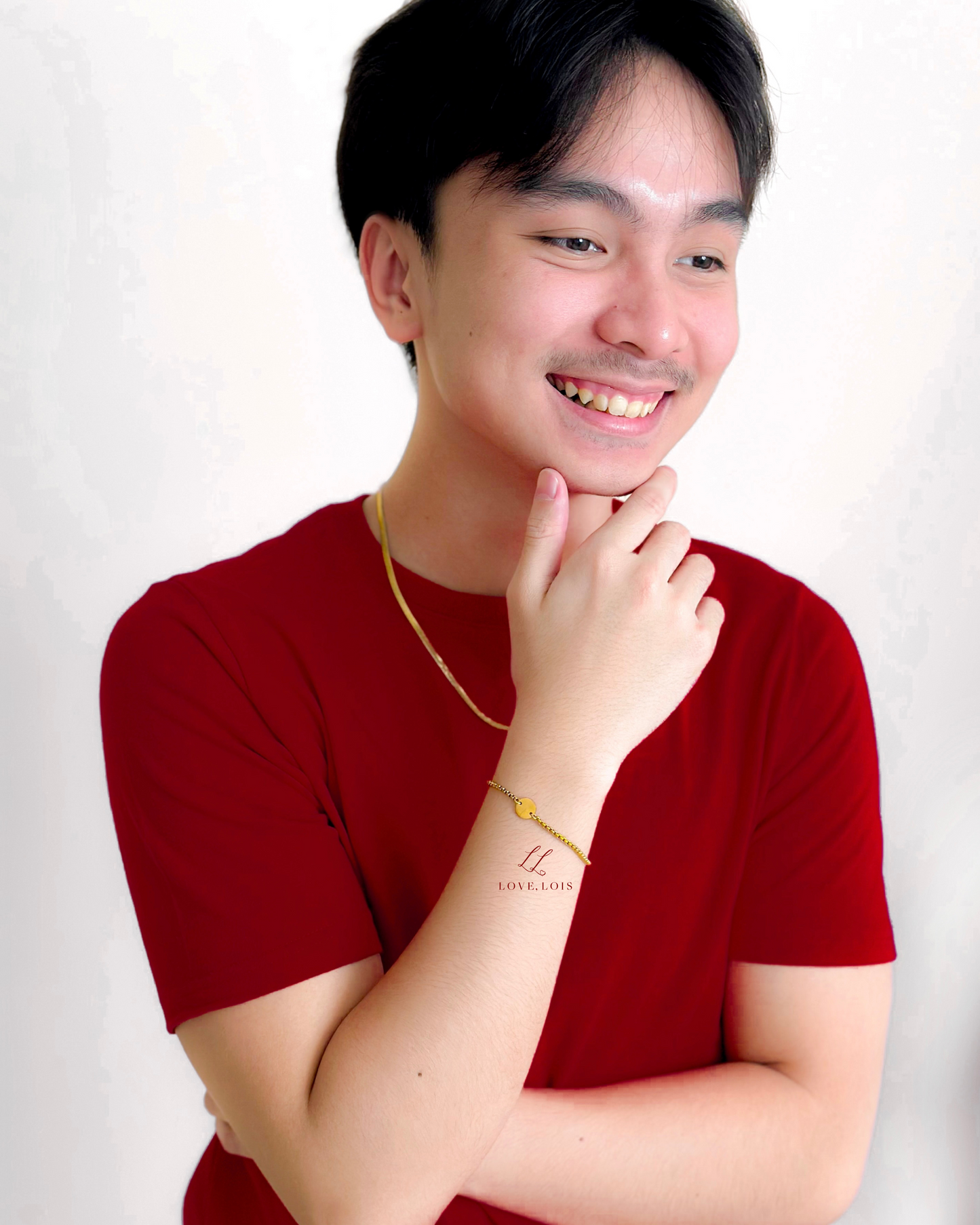 10mm Disc Personalized Handstamped Bracelet